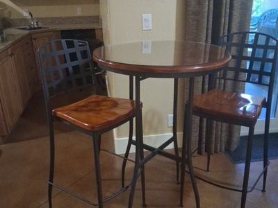 High top Bistro Table with 2 chairs