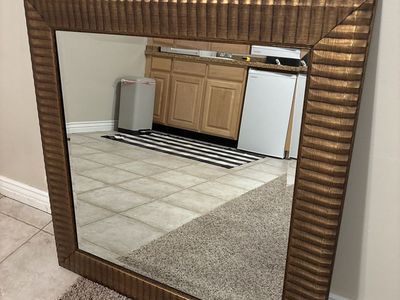 Framed 36 Inch Square Mirror