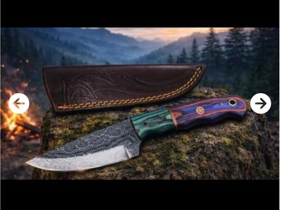 BRAND NEW 8" Damascus Steel Custom Handmade