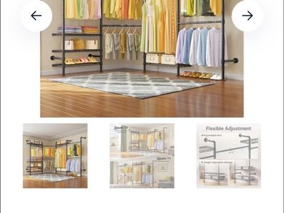 VIPEK Timate L4 Wall Mounted Expandable Clothes Rack - New in Box Closet System