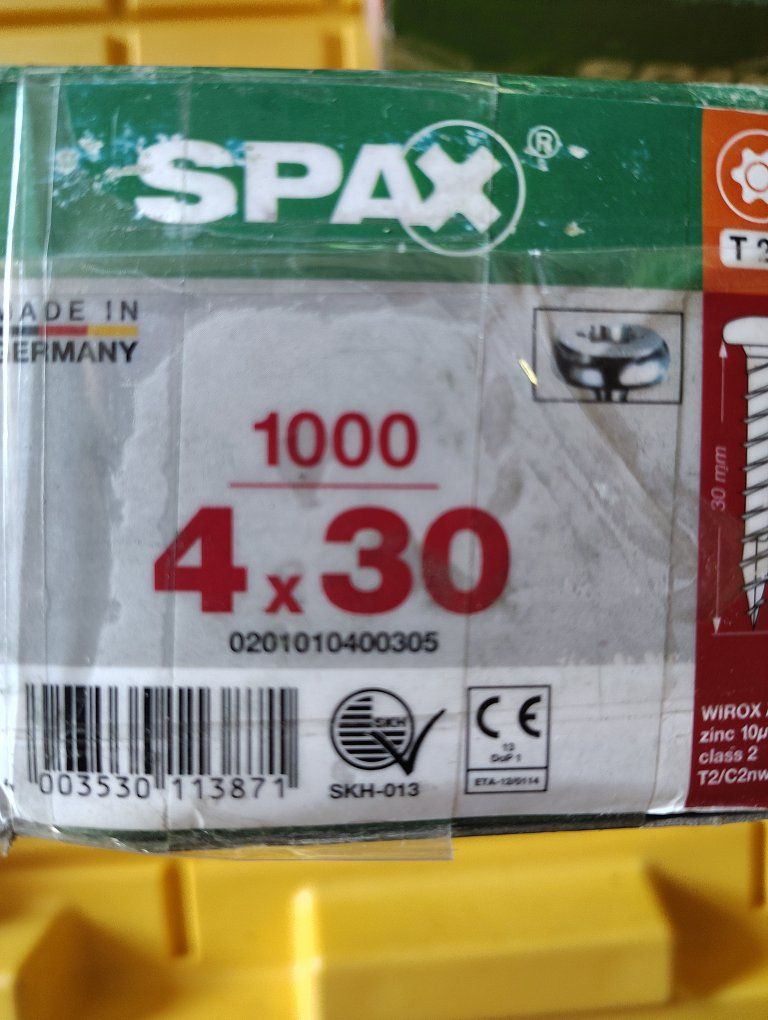 SPAX 4x30mm WIROX Wood Screws T20 Torx Drive (Box of 1000)