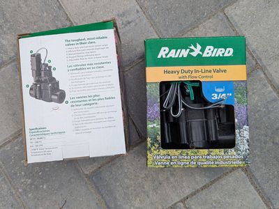 RAINBIRD- TWO 3/4 in. FPT Inline Sprinkler Valves with Flow Control