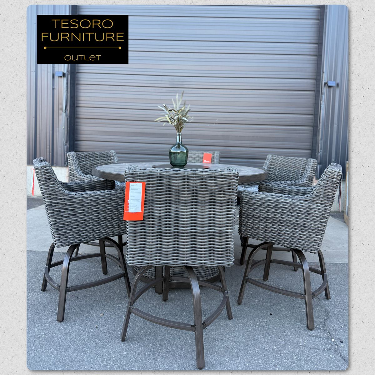 NEW SUNBRELLA OUTDOOR FIREPLACE DINING