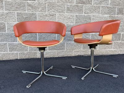 Beautiful Allermuir, USA made swivel chairs, mid century modern styling, MCM