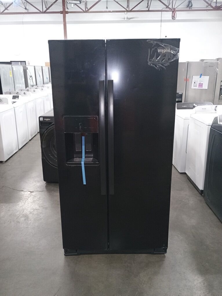 NEW WHIRLPOOL BLACK COUNTER DEPTH SIDE BY SIDE