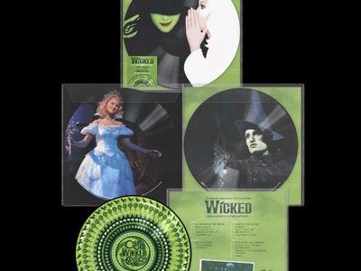 Wicked-Original Broadway Cast-2LP Zoetrope/Picture Disc Vinyl-Stephen Schwartz-Idina Menzel-Kristin Chenoweth-NEW-Hole in Sleeve