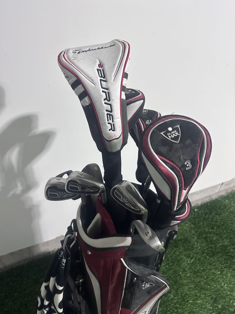 TaylorMade Burner & Black Max Full Golf Club Set with Maxfli Bag