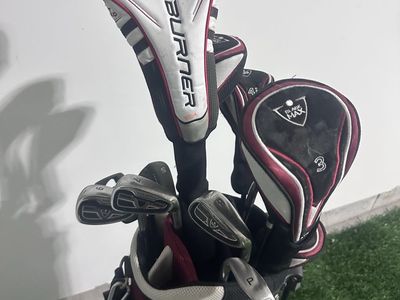 TaylorMade Burner & Black Max Full Golf Club Set with Maxfli Bag