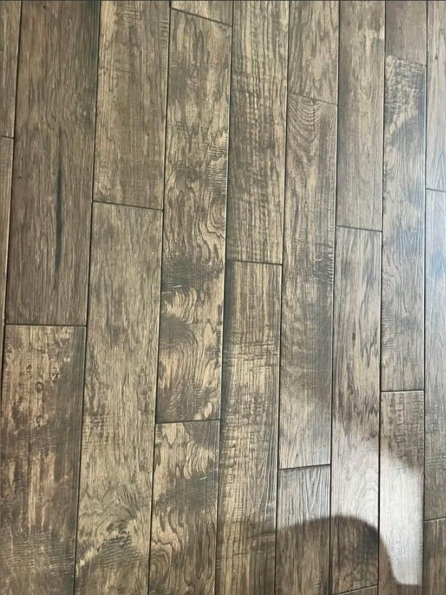 Hacienda Cashew 6x36 Hardwood Ceramic Tile Paid $8.50 Sq Ft asking much less Over 9 Boxes =108 Sq ft