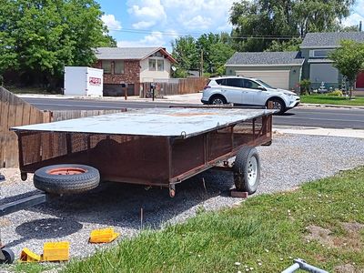 Custom Flatbed Utility Trailer with Under-Storage - River Rafting/Camping Ready