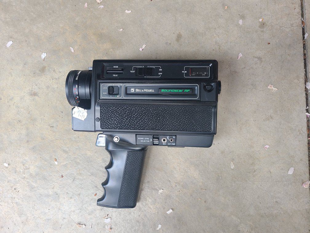 vintage bell and howell video camera