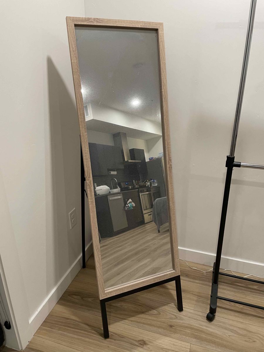 Full-Length Standing Mirror – $20 – Pickup Only