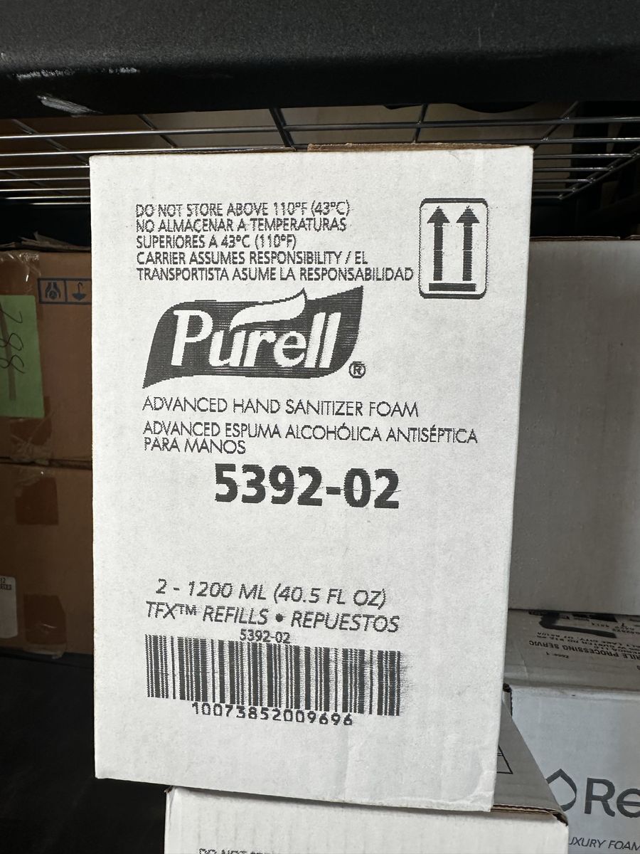 Purell Advanced Hand Sanitizer Foam TFX 1200 mL Refills (5392-02) - 2 Pack.  $50 each.