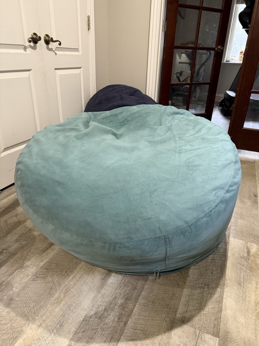 CordaRoy's Convertible Bean Bag Chair - Light Blue Microfiber