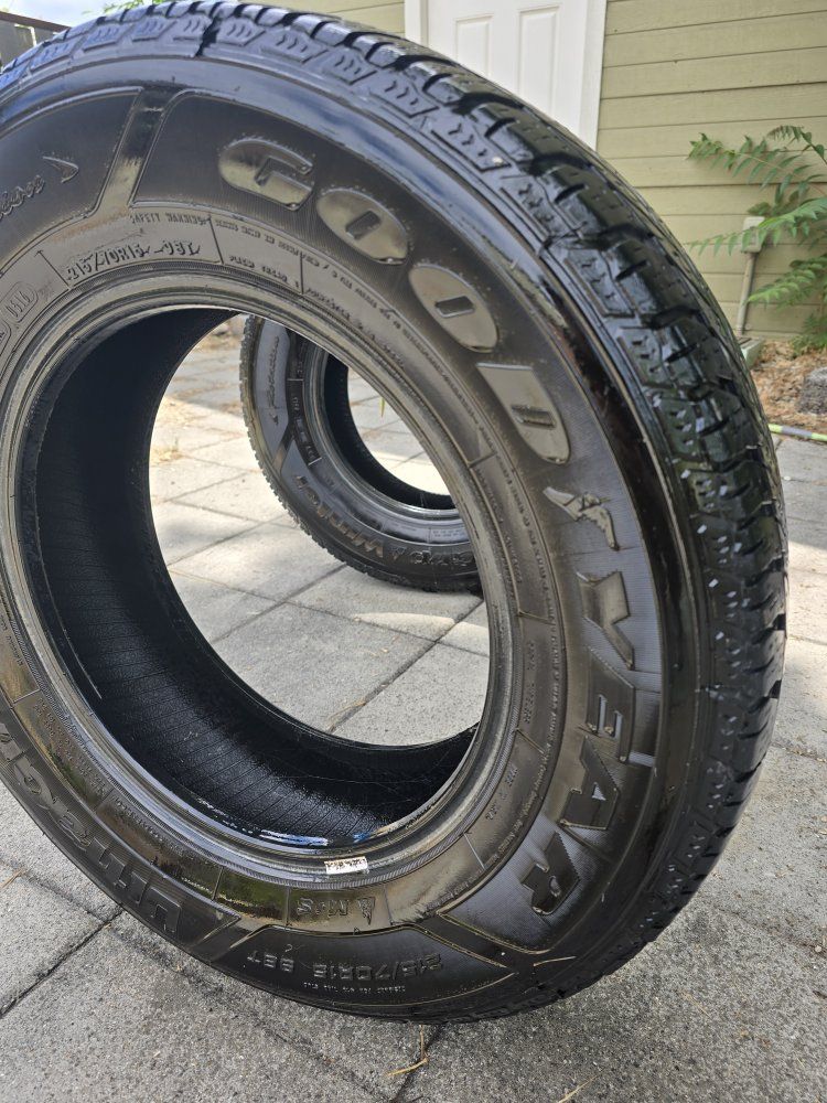 Goodyear Tires 215/70R15 – $40 Each or Both for $60
