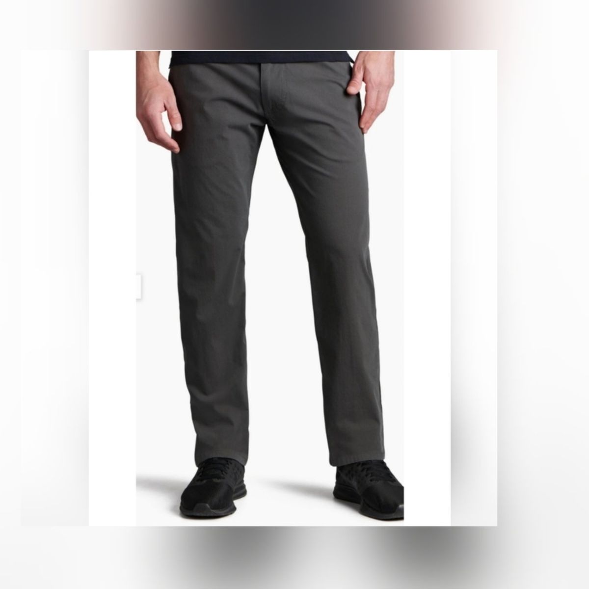 Kuhl Slax Lightweight Chino Style Everyday Pant Carbon Gray Men's 36x32
