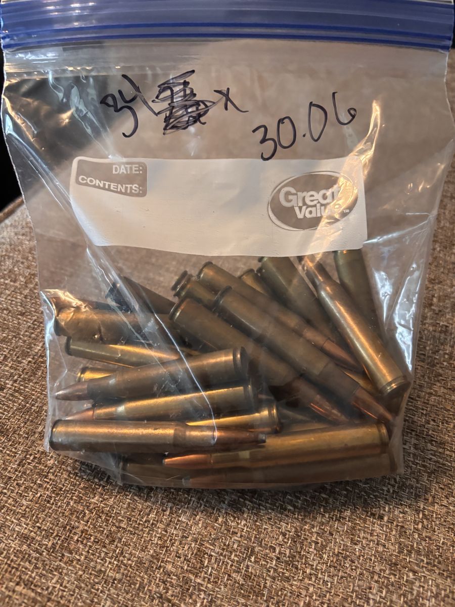 Bag Of 34 New 30.06 Ammo