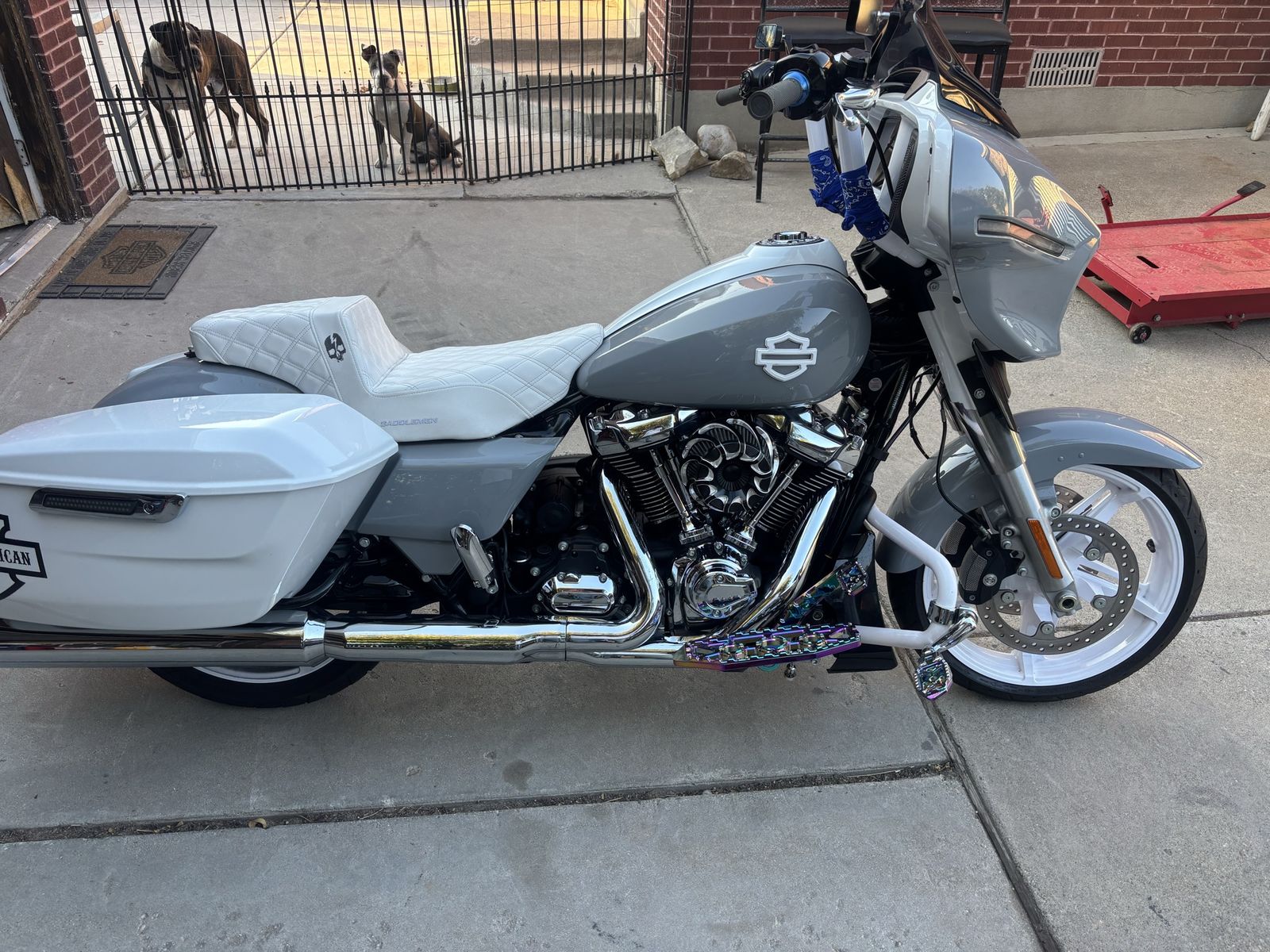 2024 Harley-Davidson Street Glide Touring Motorcycle - Custom Grey & White Paint