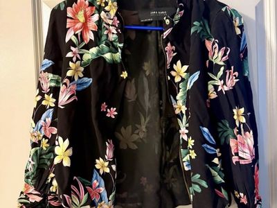 Womens Bomber Floral Jacket