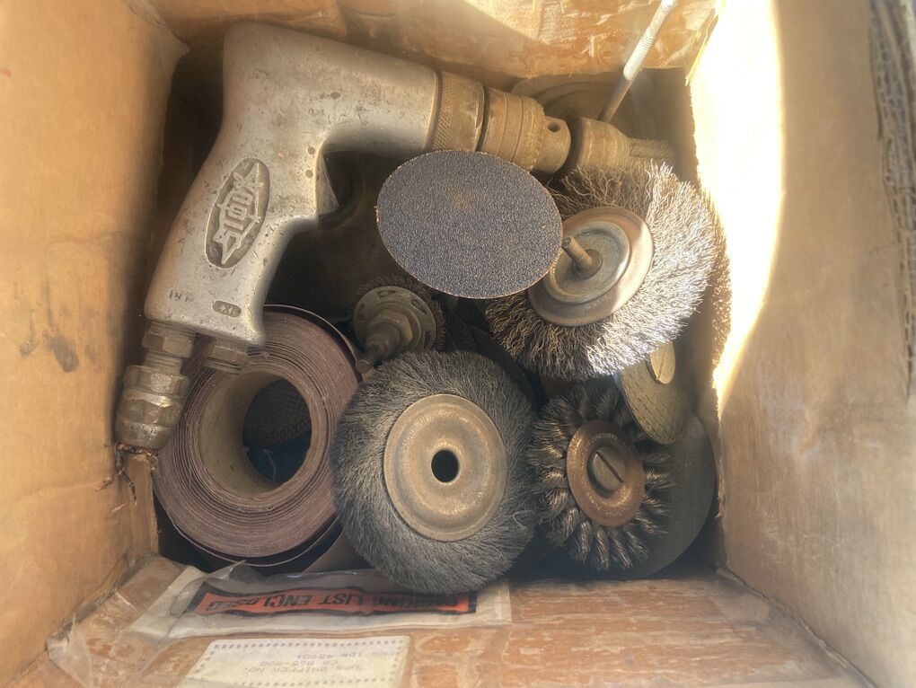 Vintage Pneumatic Drill (And Attachments)