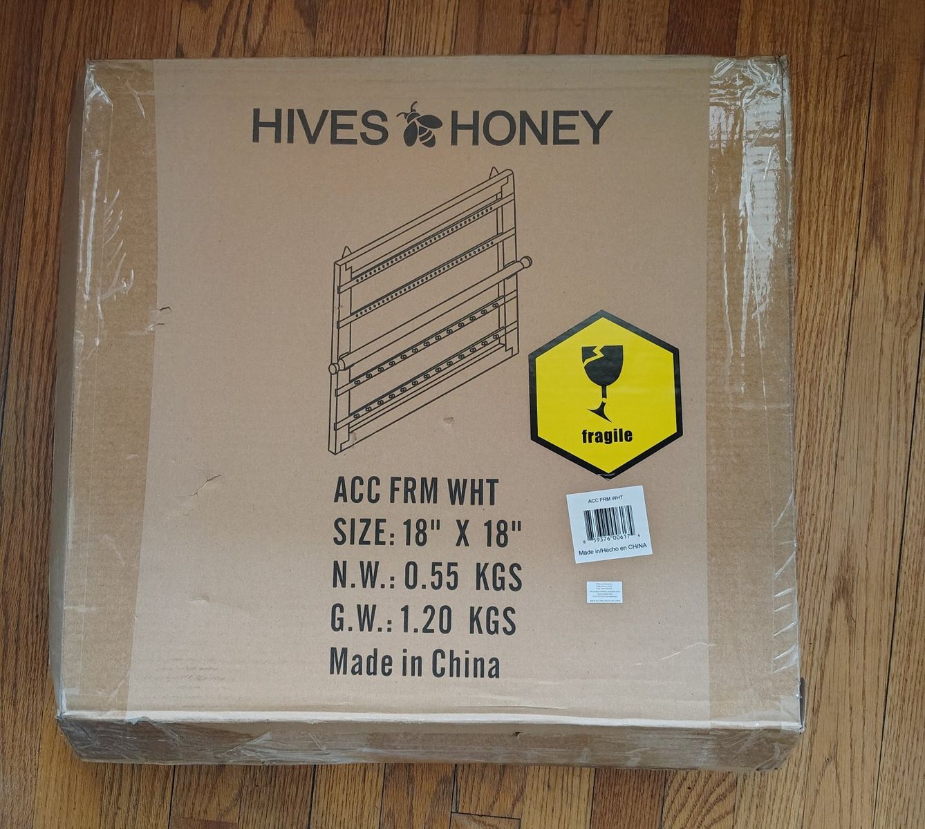 Hives and Honey jewelry accessory frame.