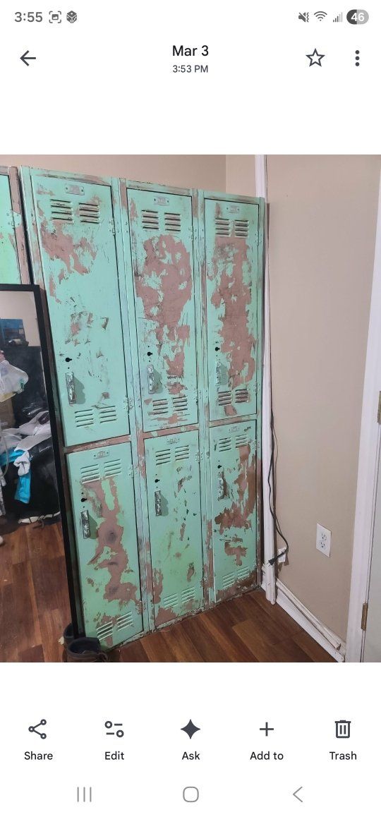 Industrial Metal Lockers - 12 Total Lockers, steel