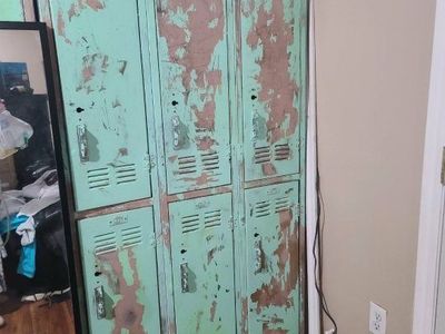 Industrial Metal Lockers - 12 Total Lockers, steel