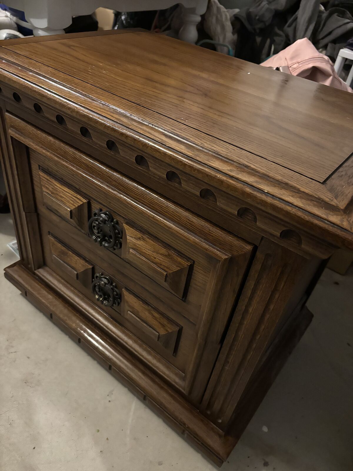 Mid Century Mediterranean Nightstand