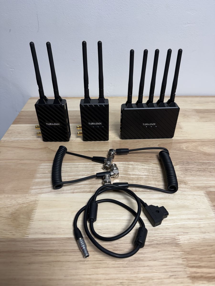 Teradek Bolt 4K LT 750 Wireless Video Kit – Transmitter + 2 Receivers (Dual RX) + Cables