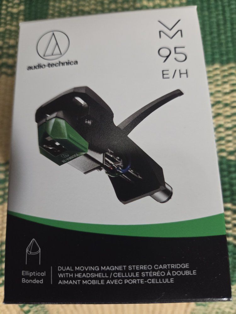 Audio Technica VM95 E/H Elleptical Staylus Mounted Headshell