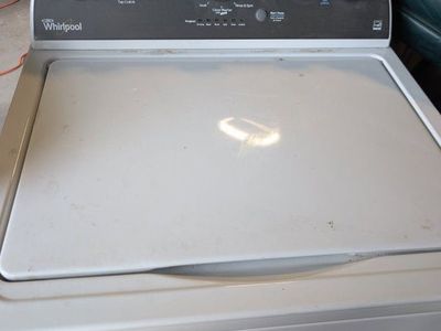 Whirlpool White Electric Dryer & Top-Load Washer Set with AccuDry & Deep Water Wash