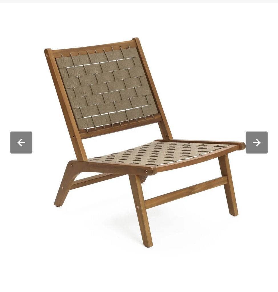 NEW Sedona Outdoor acacia wood armless chair