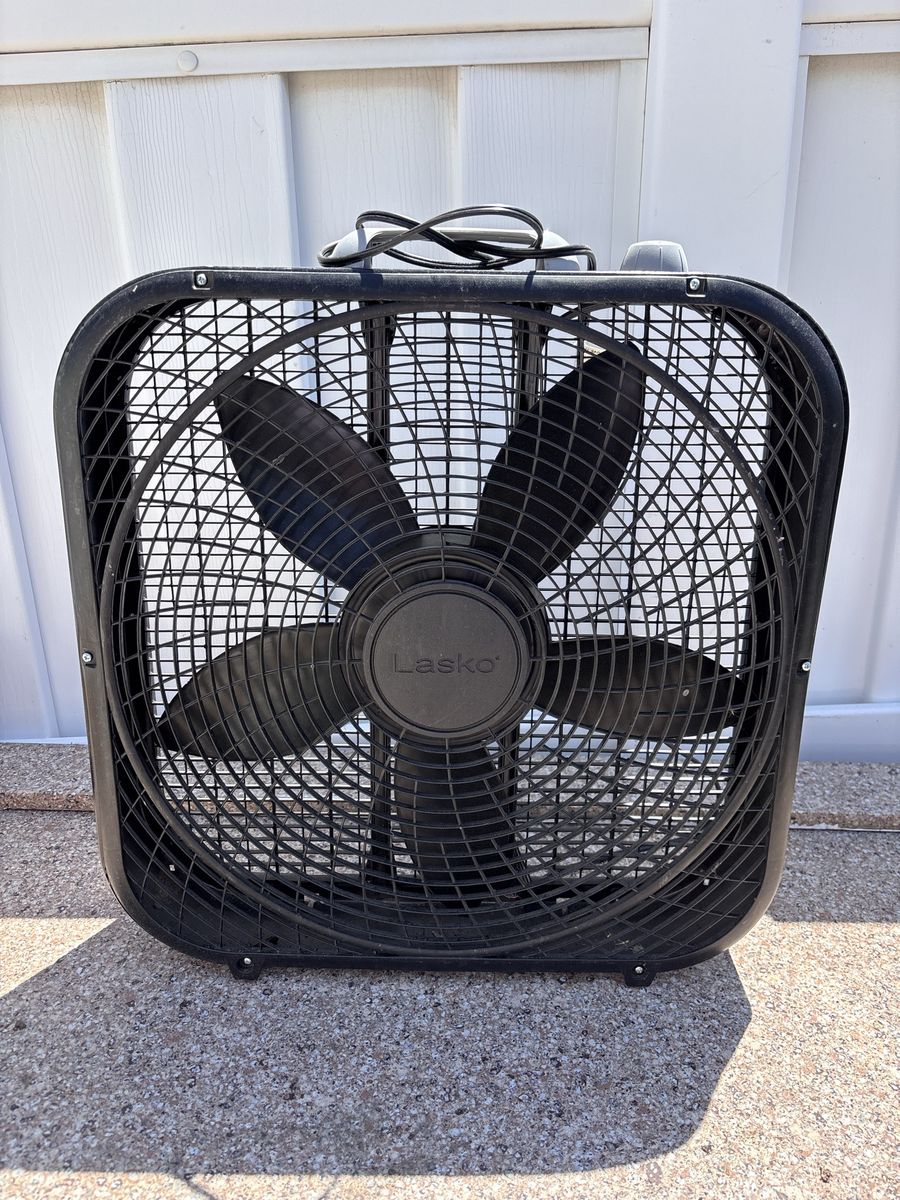Stay cool with the heat wave! Box fan works great