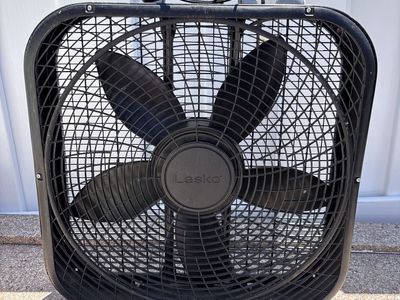 Stay cool with the heat wave! Box fan works great