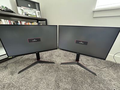2 27 Inch LG Ultragear Gaming monitors