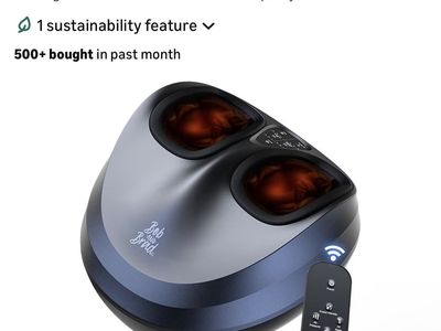 **NIB**BOB & BRAD Foot Massager W/Heat & Remote
