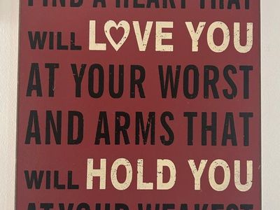 Rustic Inspirational Wooden Wall Sign