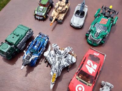 Live action Transformer movie figures.