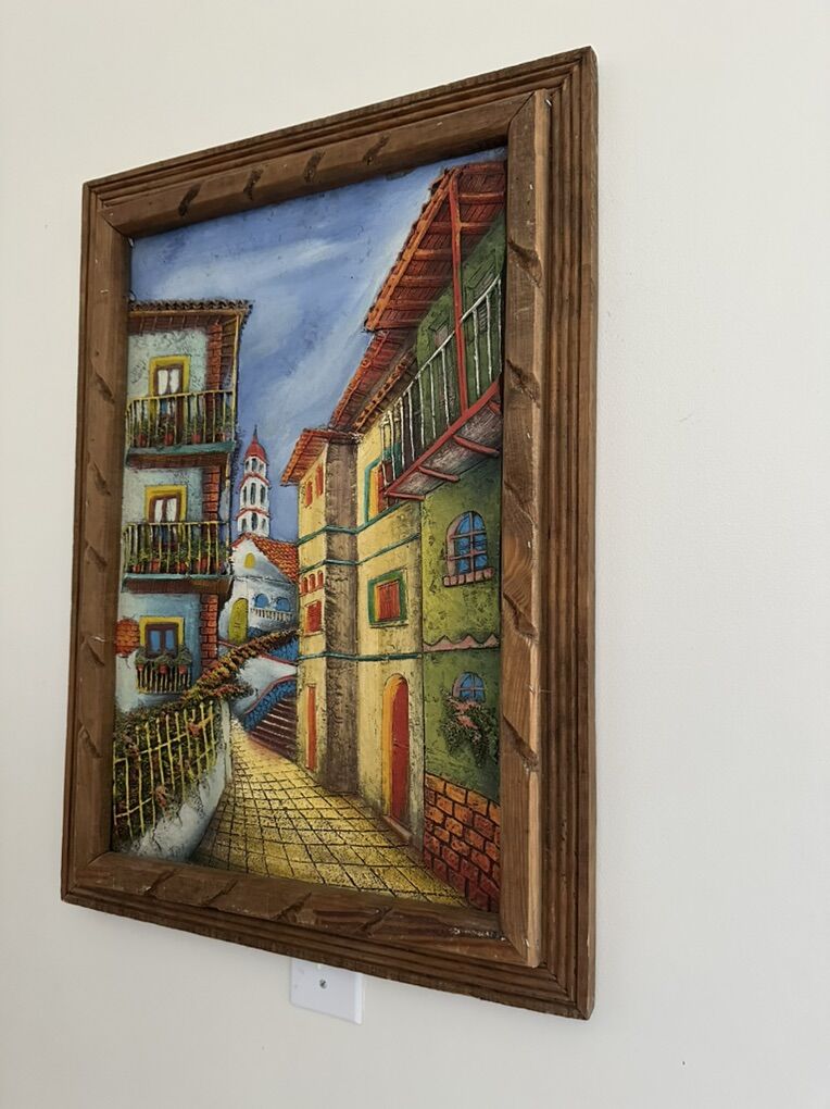 Beautiful Textured Painting With Autograph