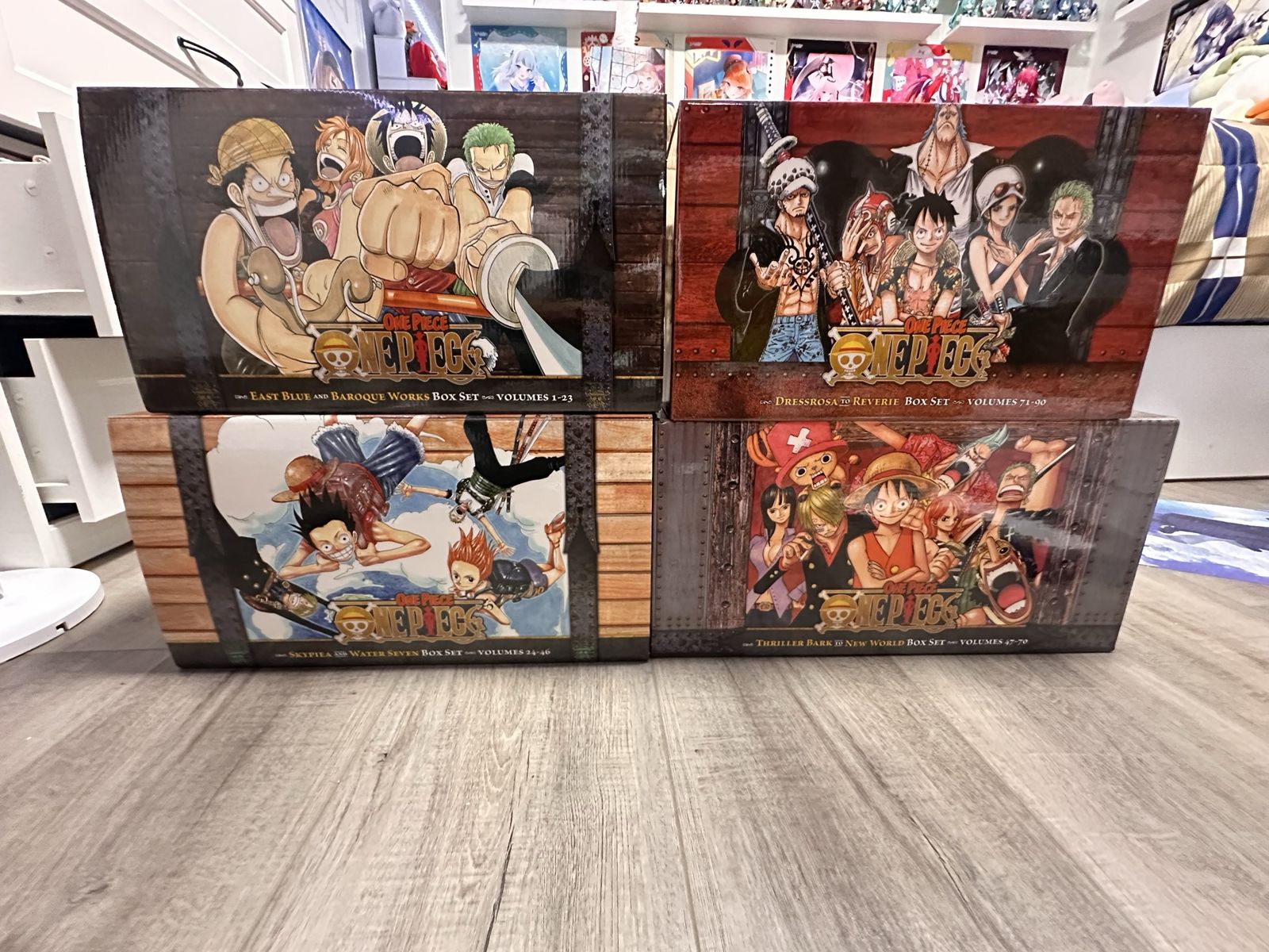 One Piece Manga Box Sets 1-4 Volumes 1-90