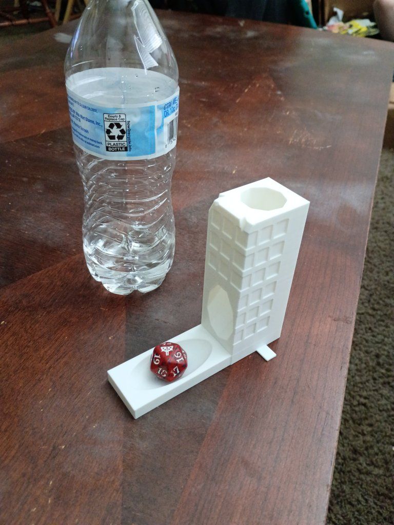 3D Printed Dice Tower - Building Design