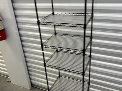 5-Tier Black Wire Storage Shelf w/ Shelf Liners