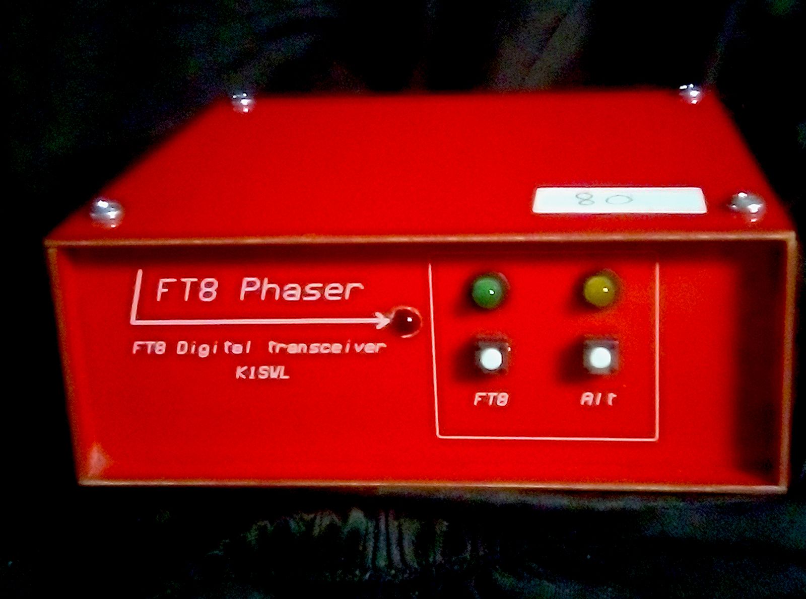 FT8 Phaser A Single-board, 4-watt Digital Mode SSB Transceiver. 80 meters FT8, FT4 etc. Midnight Design Solutions, . K1SWL