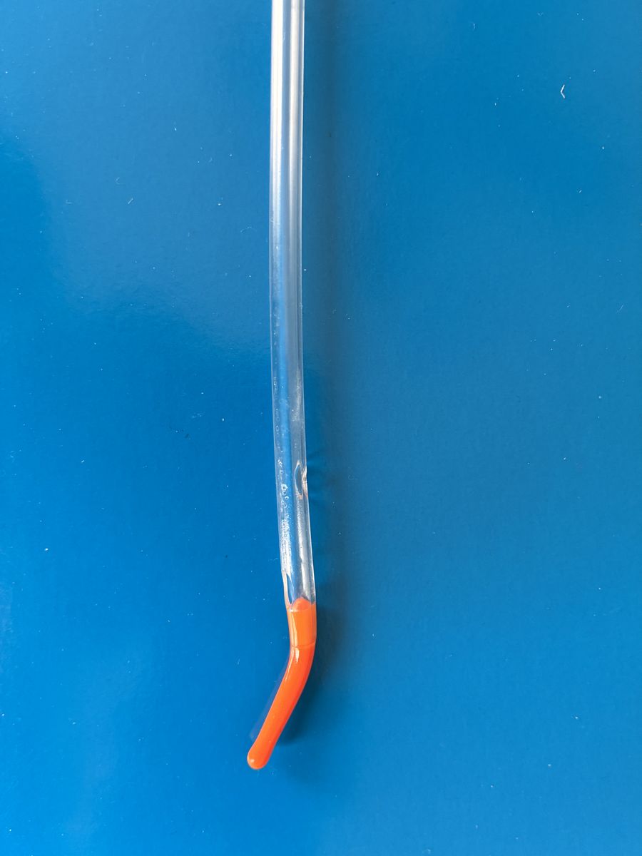 Catheter intermittent CH 16” Fr 16 - quantity 50 - Coude tip orange - clear PVC