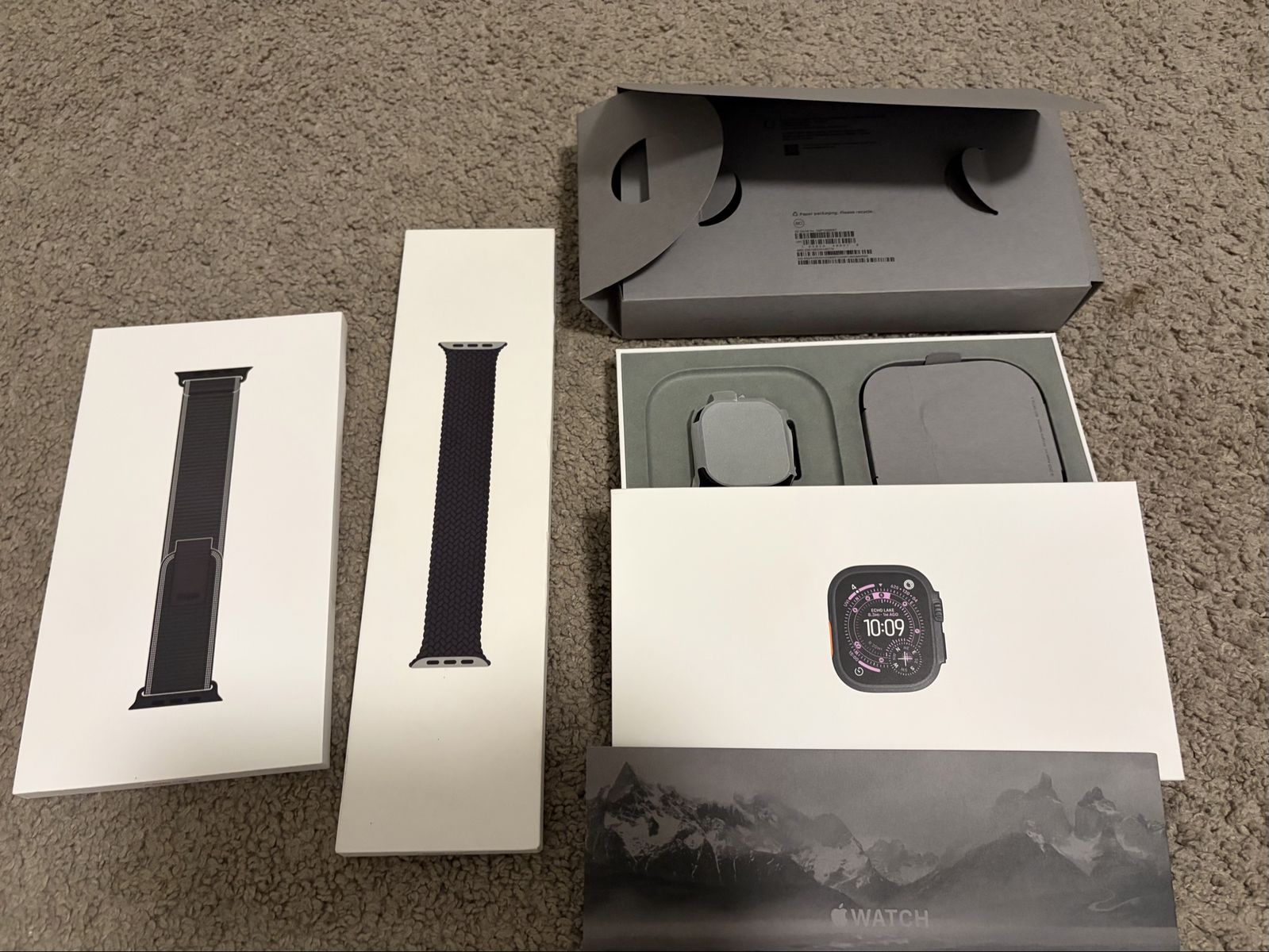 Brand New MF1H4LW/A Apple Watch Ultra 3 49mm Black Ti Black/Charcoal TIM/L / WiFi and Cellular.Unlocked.