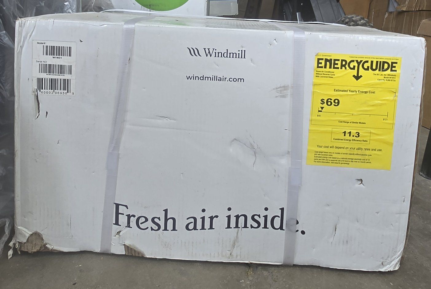 Windmill W1W31 Room Air Conditioner 8,000 BTU - Energy Efficient AC Unit