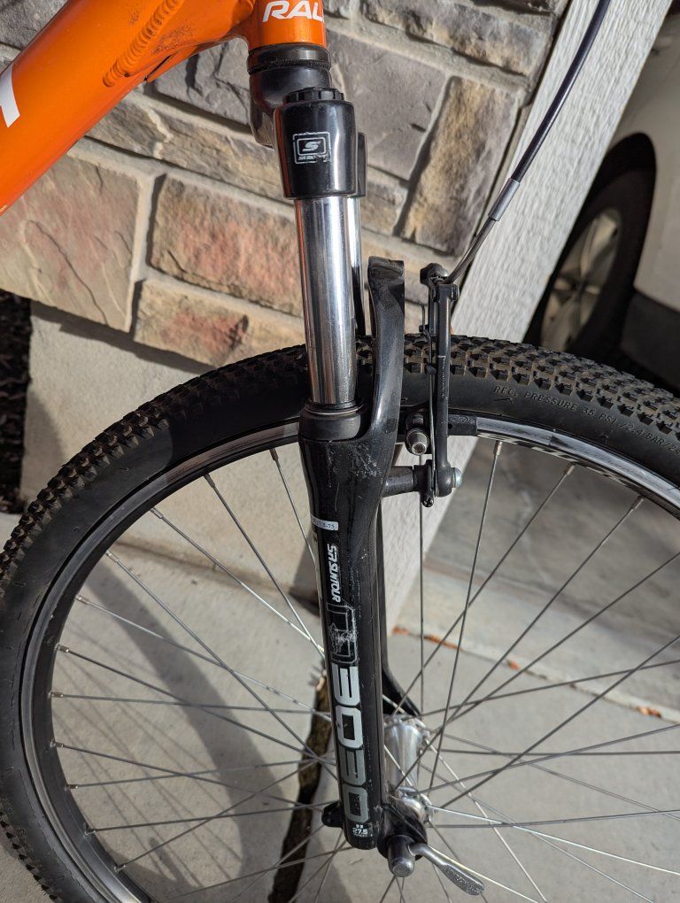 Raleigh Tallus 2 Mountain Bike - Orange, Adult Size, Hardtail Suspension