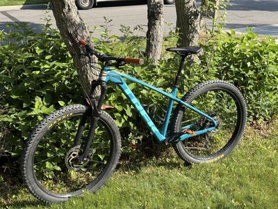 TREK Roscoe 7 Hardtail Mountain Bike - Teal, Maxxis Rekon Tires, SRAM Drivetrain