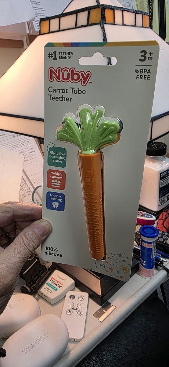 Nuby Tube Carrot Teether