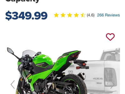 Black Widow Motorcycle Carrier (600 lbs Capacity)